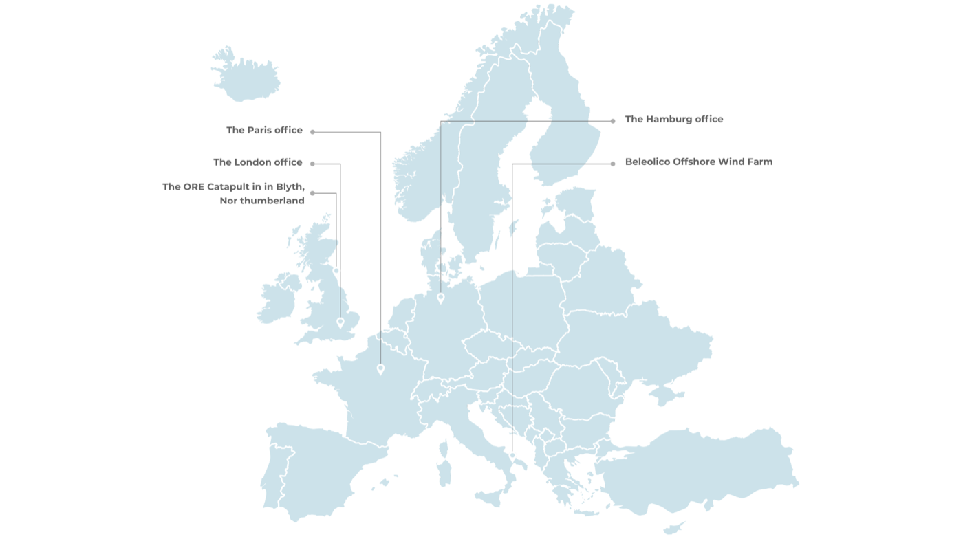 Map of Ming Yang activity across Europe